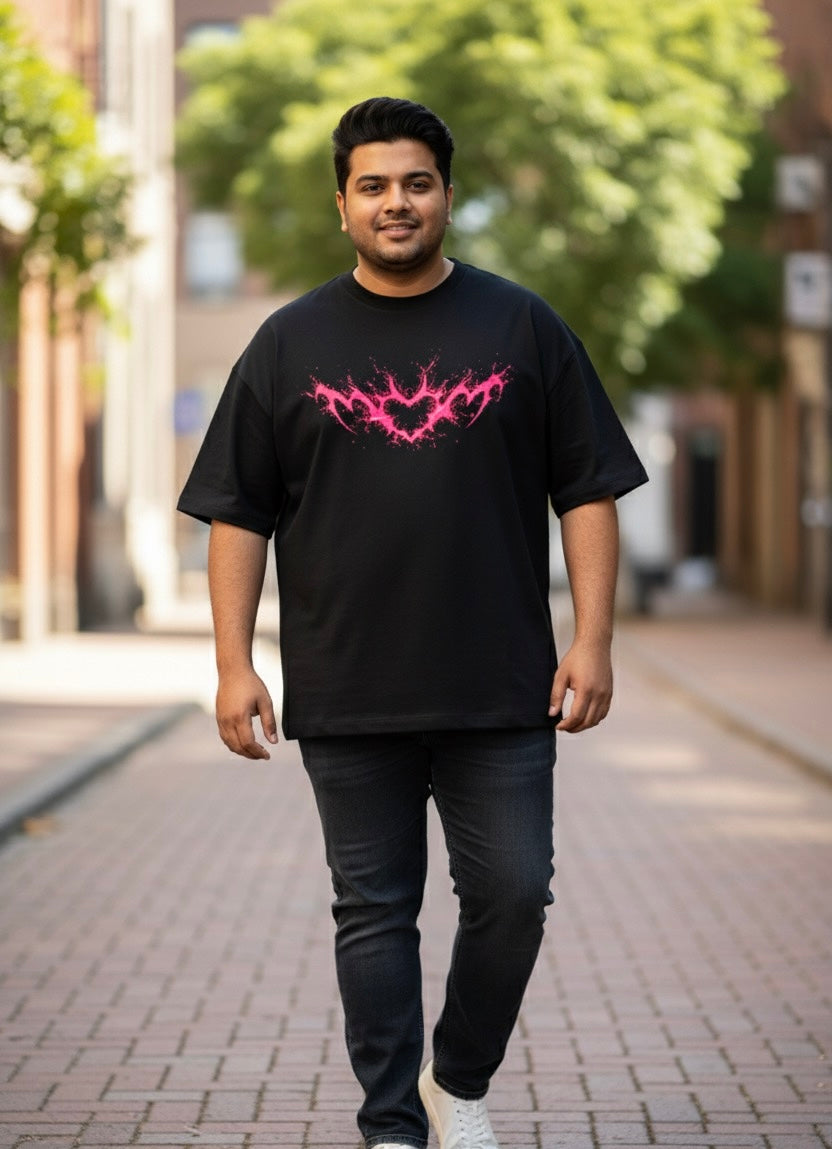 Bleeding Magenta Oversized T-shirt (Unisex)