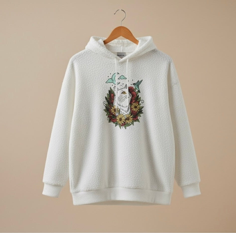 Dream Weaver Sherpa Oversized Hoodie (Unisex)