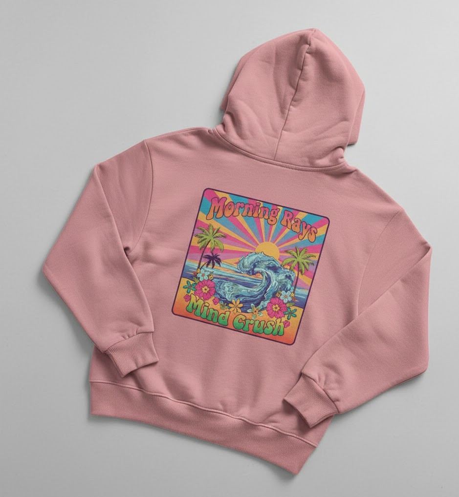 Dusty Rose Oversized Hoodie (Unisex)