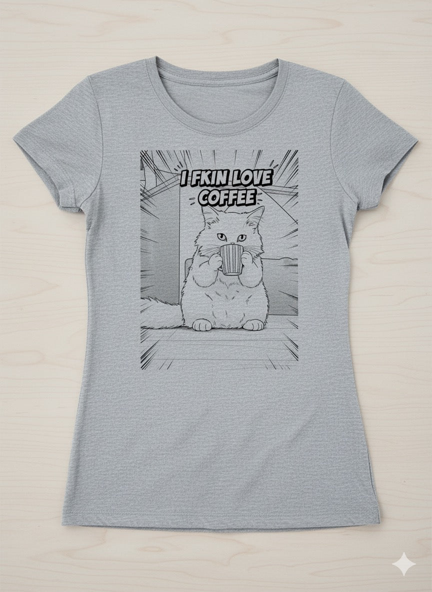 I love Coffee Fitted T-shirt