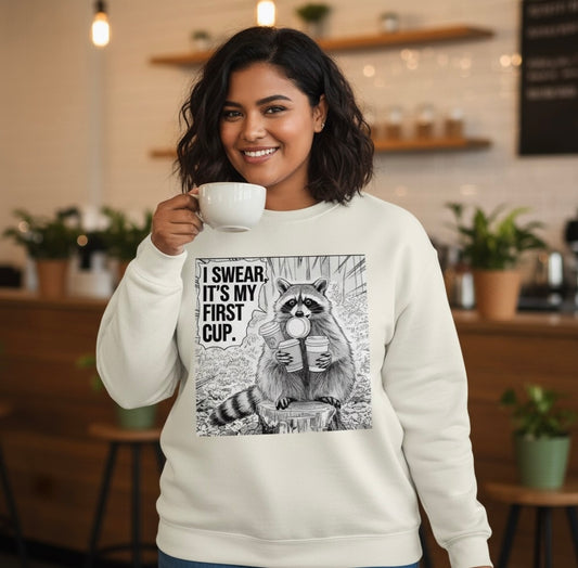 Coffeeholic Loose Fit Sweatshirt (Unisex)