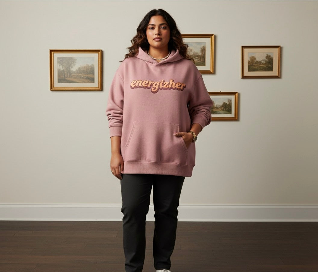 Dusty Rose Oversized Hoodie (Unisex)