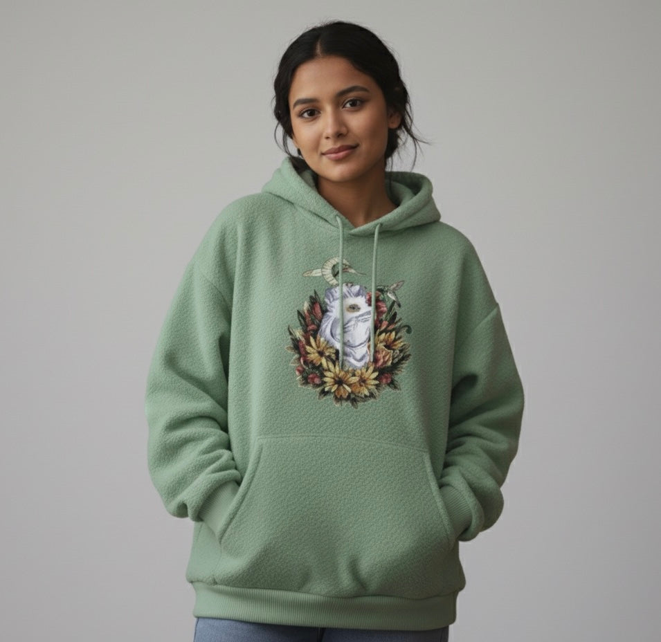 Dream Weaver Sherpa Oversized Hoodie (Unisex)