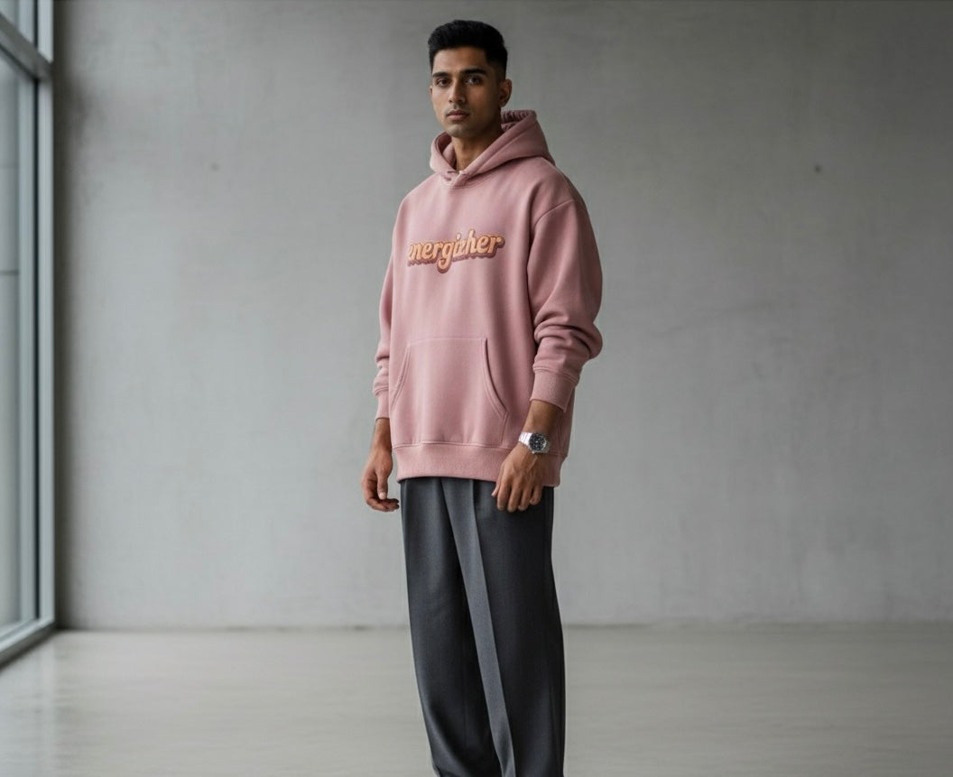 Dusty Rose Oversized Hoodie (Unisex)