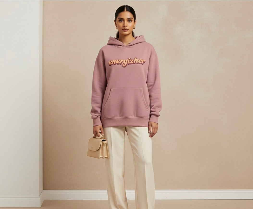 Dusty Rose Oversized Hoodie (Unisex)