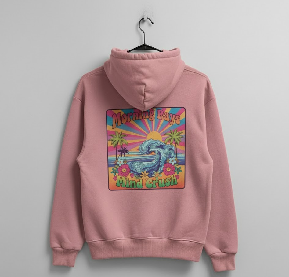 Dusty Rose Oversized Hoodie (Unisex)