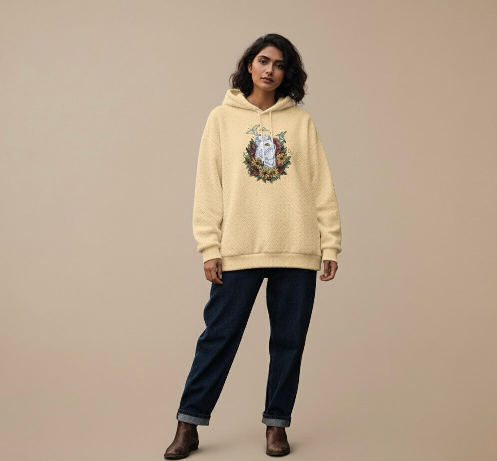 Dream Weaver Sherpa Oversized Hoodie (Unisex)