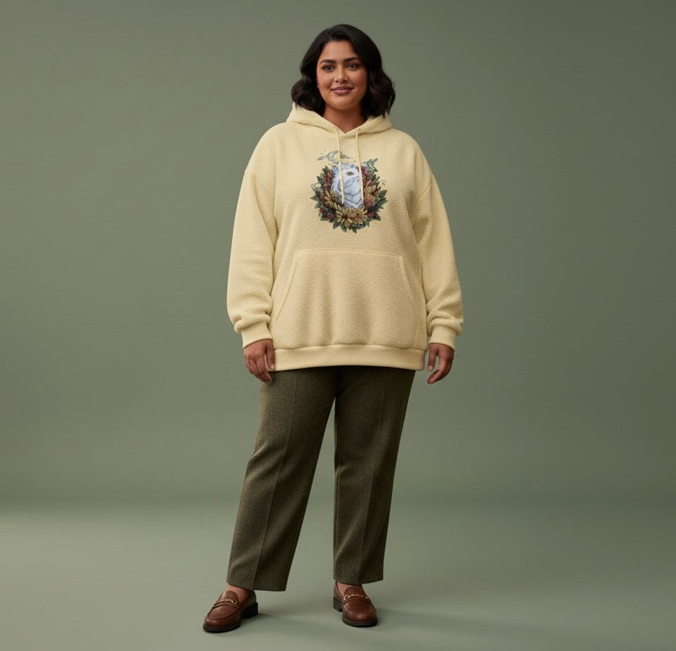 Dream Weaver Sherpa Oversized Hoodie (Unisex)