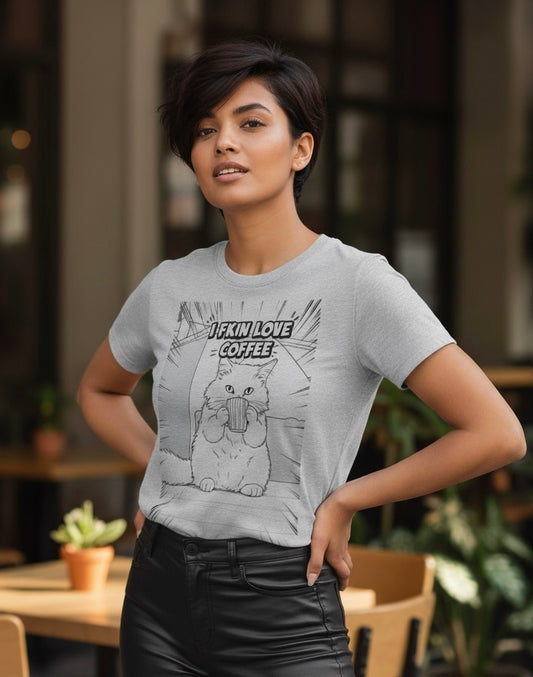 I love Coffee Fitted T-shirt