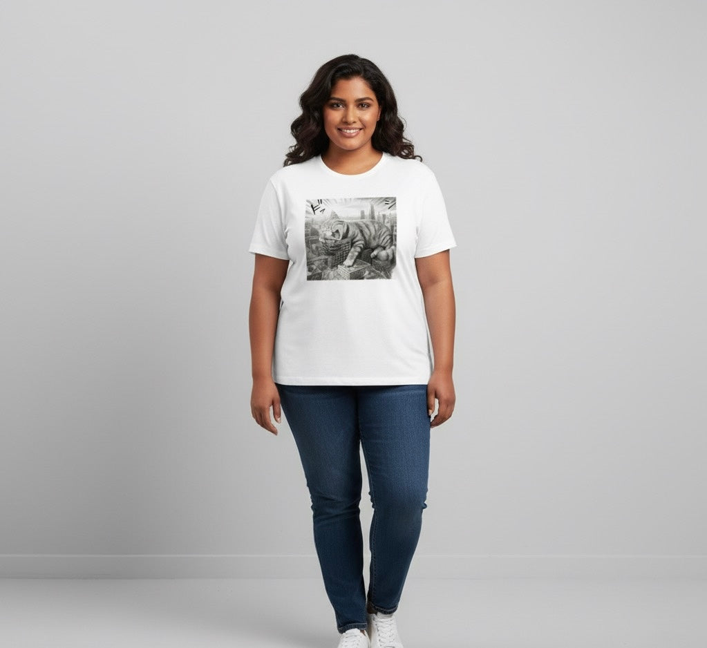 CatZillah Fitted T-shirt