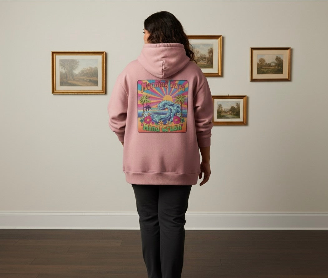 Dusty Rose Oversized Hoodie (Unisex)