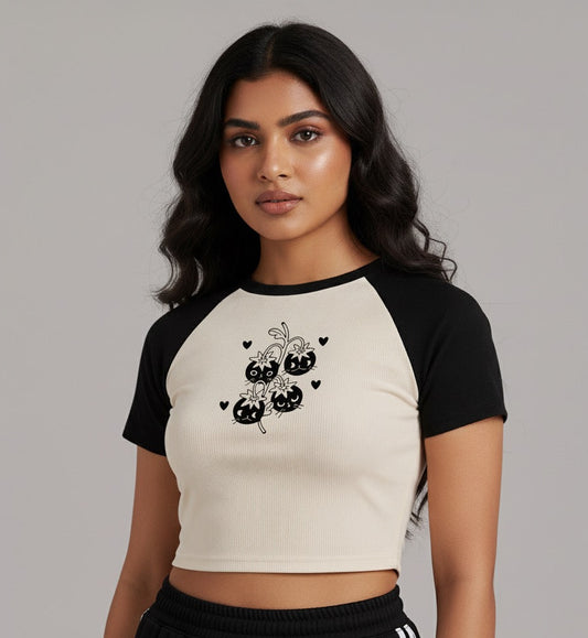 Eggplant Crop Top