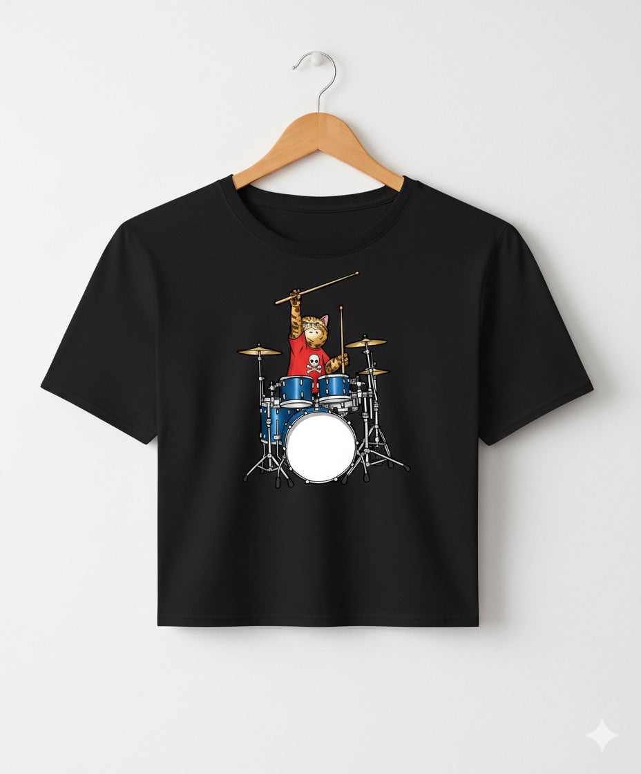 Cat Band Crop Top