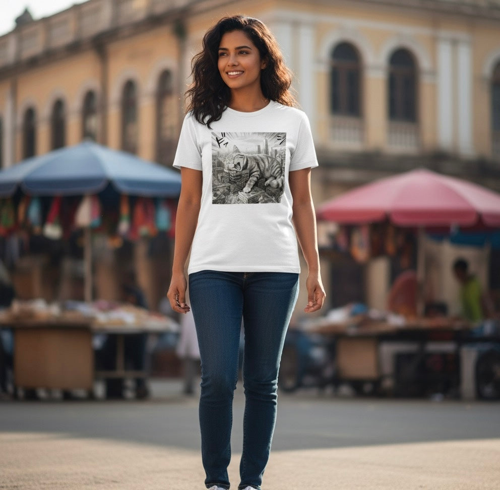 CatZillah Fitted T-shirt