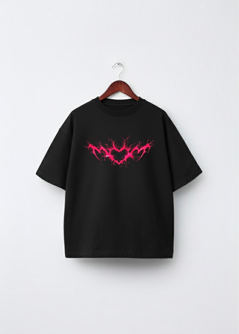 Bleeding Magenta Oversized T-shirt (Unisex)