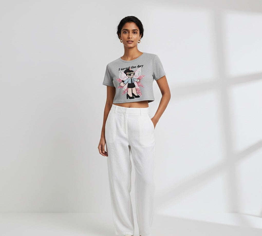 Lil Miss Trouble Crop Too