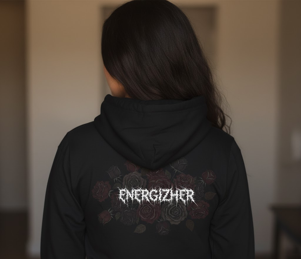 Dark Bloom Fitted Hoodie