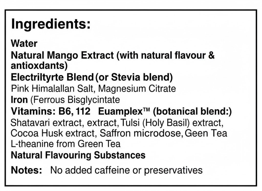 Girl with a Mango – EnergizHer Period Support Sachet Drink (Mango Flavour, 1 Box – 15 Sachets)