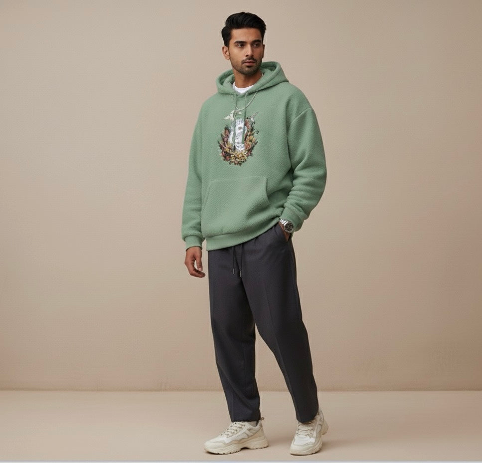 Dream Weaver Sherpa Oversized Hoodie (Unisex)