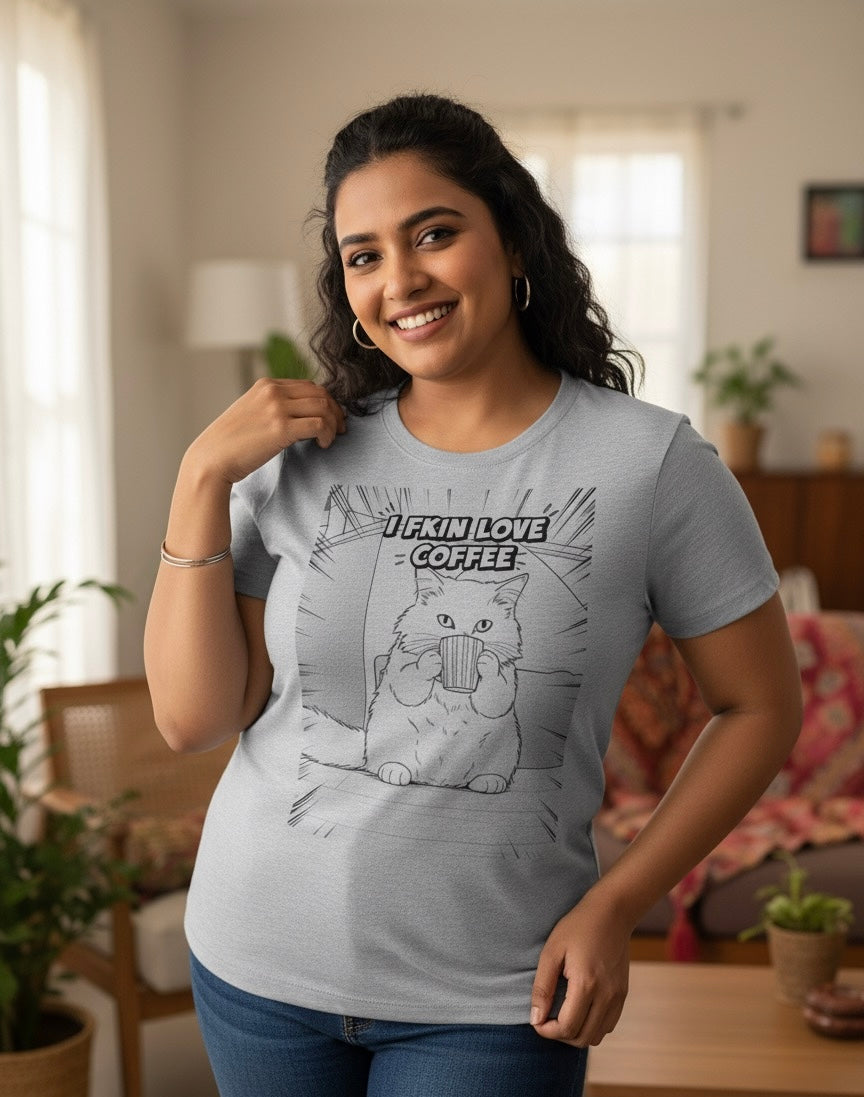 I love Coffee Fitted T-shirt