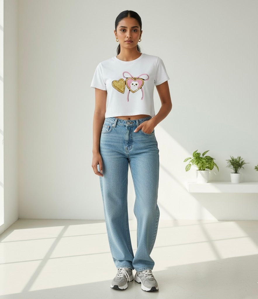 Sequin Baby Crop Top