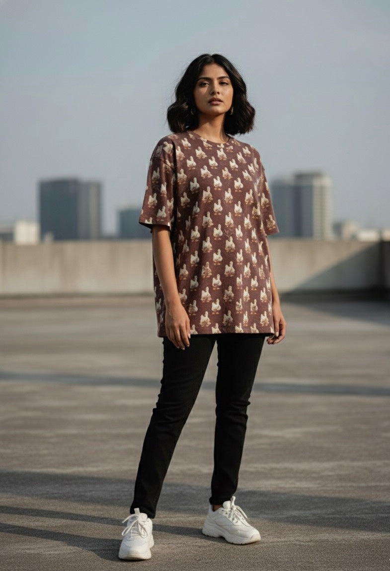 Duck it Up Oversized T-shirt (Unisex)