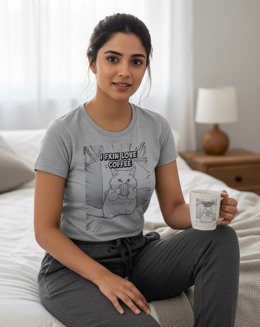 I love Coffee Fitted T-shirt
