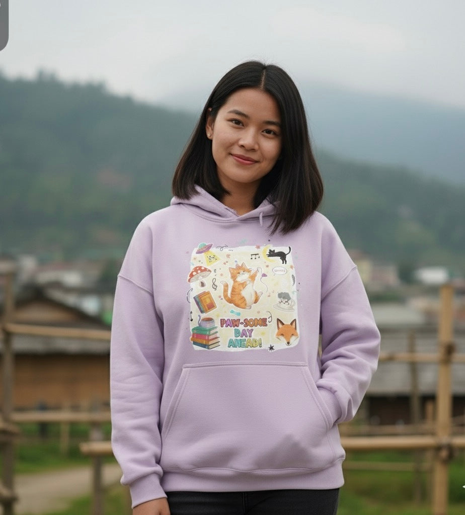Pawsome Loose Fit Hoodie