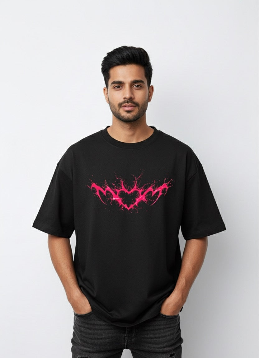 Bleeding Magenta Oversized T-shirt (Unisex)