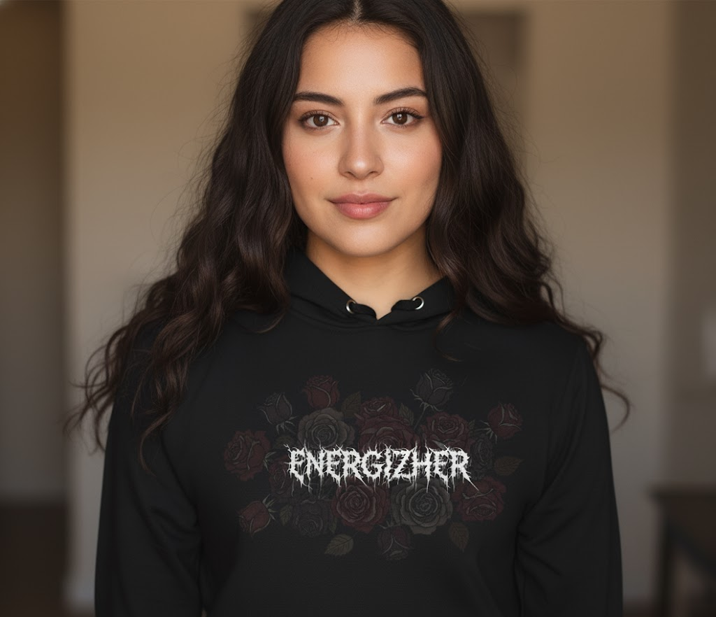 Dark Bloom Fitted Hoodie