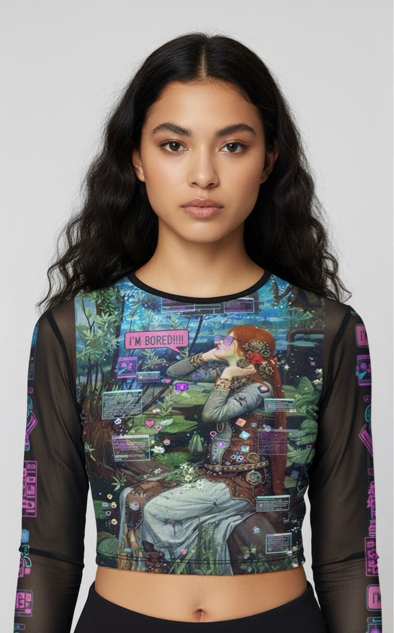 E-Girl sheer Crop Top