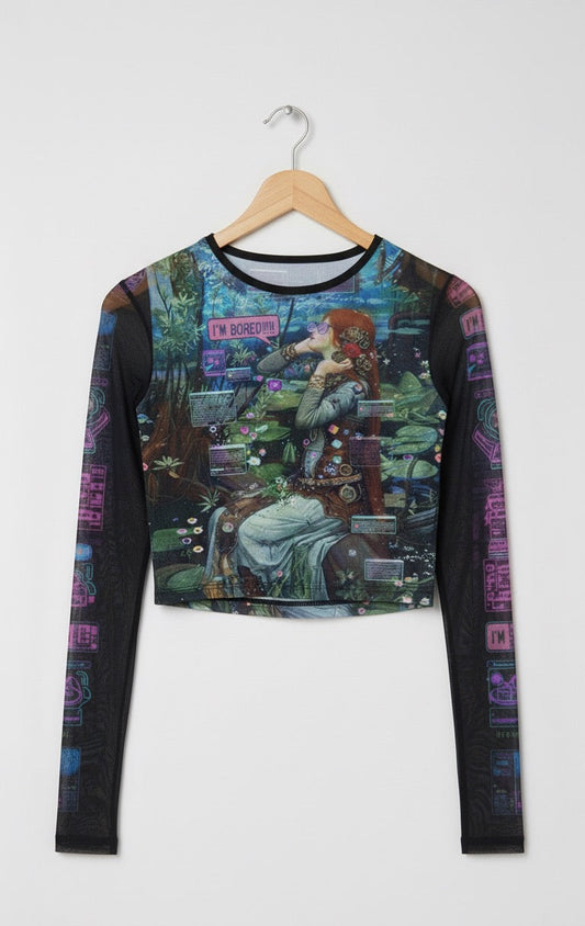 E-Girl sheer Crop Top