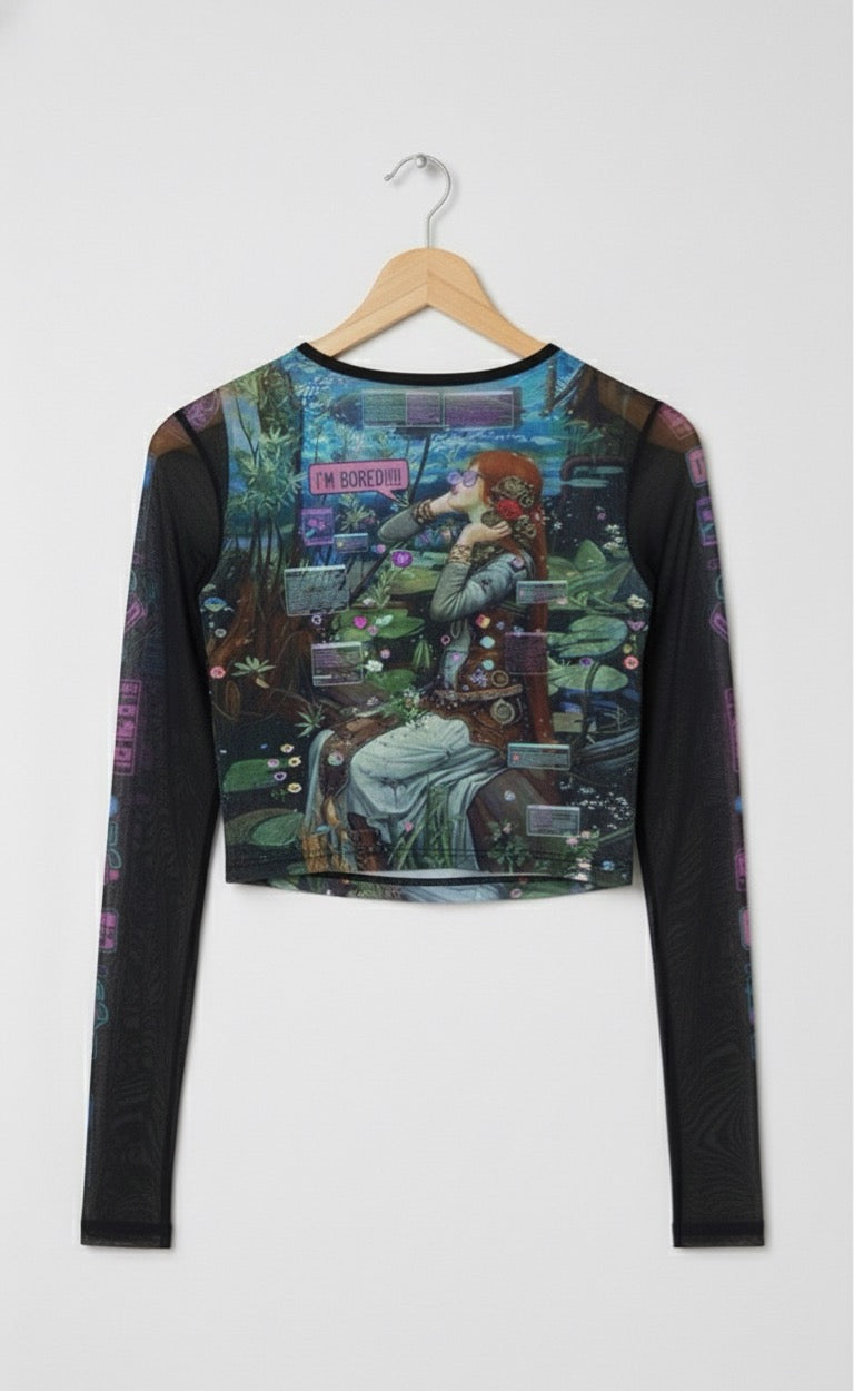 E-Girl sheer Crop Top